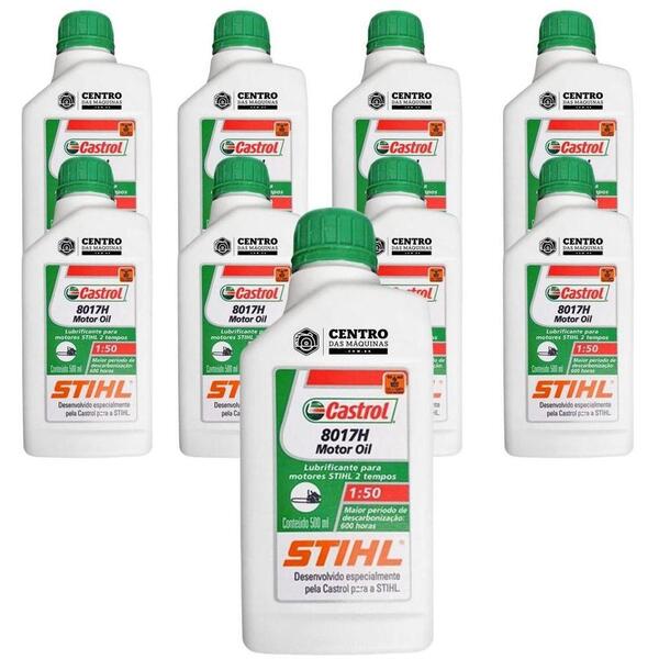 Kit 9un De Óleo 2t Stihl 500ml Lubrificante Para Roçadeiras