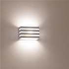 KIT 9X Arandela Frisada Policarbonato p/ área Externa e Inter