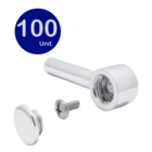 Kit  100 Volante Para Torneira Padrão Deca 16 Estrias C34 Rep