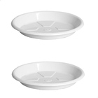 Kit  2 Pratos Para Vaso Redondo Suporte Para Planta 27x3,5cm