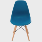 Kit  4 Cadeira Charles Eames Wood Dsw Azul Petroleo -  Base M