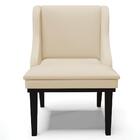 Kit  8 Cadeiras Estofadas Sala De Jantar Base Fixa De Madeira