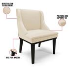 Kit  8 Cadeiras Estofadas Sala De Jantar Base Fixa De Madeira