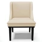 Kit  8 Cadeiras Estofadas Sala De Jantar Base Fixa De Madeira