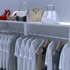 Kit (c/ 2 Unidades) Cabideiros De Parede Arara Quarto Closet