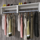 Kit (c/ 2 Unidades)araras Roupas Cabideiro Prateleira Cm Mdp