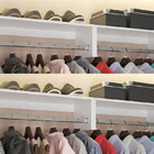 Kit (c/ 4 Unidades) Cabideiro Prateleira Araras Roupas Cm Mdp