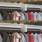 Kit (c/ 4 Unidades) Cabideiros De Parede Arara Quarto Closet