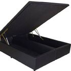 Kit  Cama Baú Bipartido Casal 1 38 X 1 88 Diversas Cores + Co