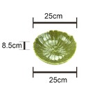 Kit  Centro De Mesa Banana Leaf Verde25x8 20x7 15x5 Cm Lyor