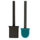 Kit  Lixeira Cesto 10 Litros Tampa Click Label E Escova Sanit