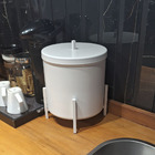 Kit  Para Banheiro Lixeira Suporte Papel Higiênico - Lixeira