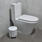 Kit  Para Banheiro Lixeira Suporte Papel Higiênico - Lixeira