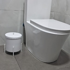 Kit  Para Banheiro Lixeira Suporte Papel Higiênico - Lixeira