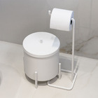 Kit  Para Banheiro Lixeira Suporte Papel Higiênico - Lixeira