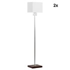 Kit Abajur Coluna Luminária 2 Peças 1.46 Metros Sem Lâmpada