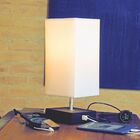 Kit Abajur USB Trio H + Lâmpada Smart,3 Portas ( 2 A + 1 USB