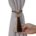 Kit Abraçadeiras De Cortina Corda Com Pingente Unic 02 Peças