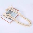 Kit Abraçadeiras De Cortina Corda Romana 02 Peças - Cru