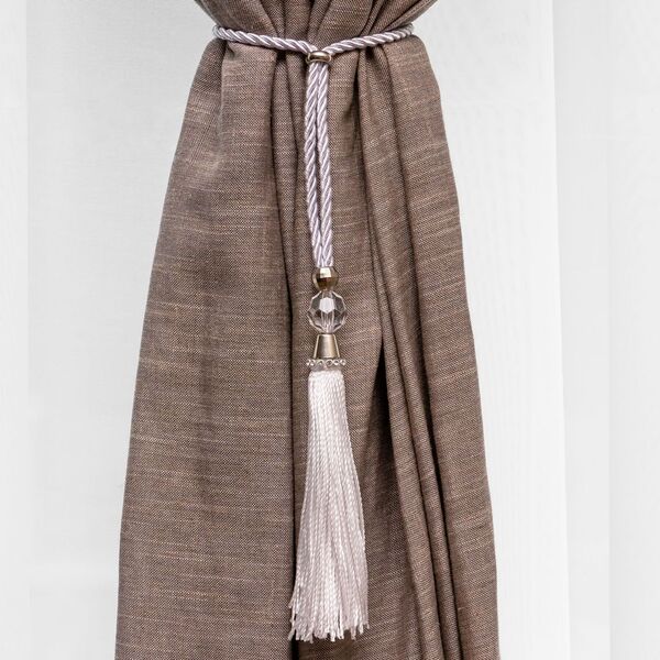 Kit Abraçadeiras De Cortina Cordão Com Pingênte Singapura 02