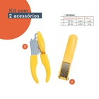 Kit Abridor De Latas E Espremedor De Alho Amarelo – Oikos Uni