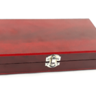 Kit Abridor De Vinho - Saca Rolha- Caixa Madeira Vermelha 5 P