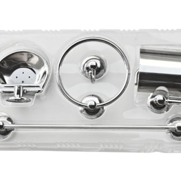 Kit Acess P/banheiro Franmig Cromado Kc-701 5 Pçs