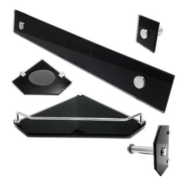Kit Acessório 5 Peças De Canto- Preto - Dahora