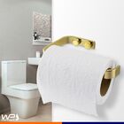 Kit Acessório Banheiro Bancada 7 Peças Dourado - Branco