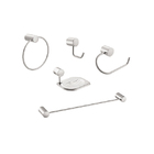 Kit Acessório de Parede 5 Peças Metal Atria Prata