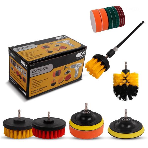 Kit Acessório Limpeza Oz Modelo Cw200 14 Pcs