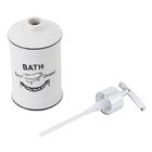 Kit Acessório para Bancada Branco em Cerâmica 3 peças Bath Espressione Mabruk