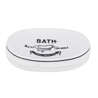 Kit Acessório para Bancada Branco em Cerâmica 3 peças Bath Espressione Mabruk