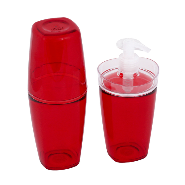 Kit Acessório para Bancada Vermelho em Plástico 2 peças Tule Martiplast