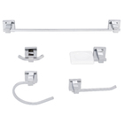 Kit Acessórios  de Parede 5 peças em Metal Cromado Kromus Sicmol