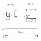 Kit Acessórios Banheiro 03 Peças Essence Rose Gold Fani