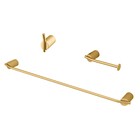 Kit Acessórios Banheiro 03 Peças Lunna Gold Fani