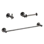 Kit Acessórios Banheiro 3 Peças Agata Grafite Brilhante Fani