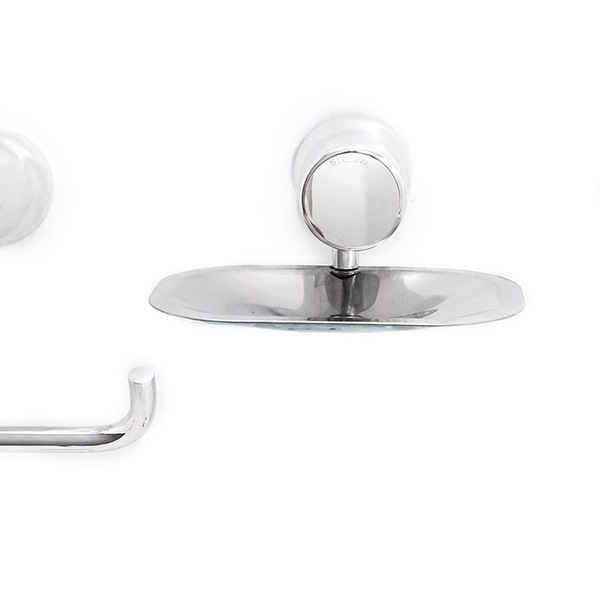 Kit Acessórios Banheiro 3 Peças - Ottone Polido