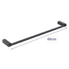 Kit Acessórios Banheiro 3 Peças Quartzo Preto Brilhante Fani