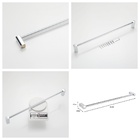 Kit Acessórios Banheiro 4 Itens - Latão Cromado