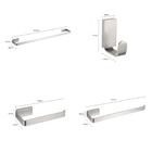 Kit Acessórios Banheiro 4 Peças - Aço Inox Escovado