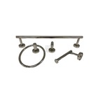 Kit Acessórios Banheiro 4 Peças B1011c Cromado Brilhante