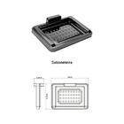 Kit Acessórios Banheiro 4 Peças Encaixe Adesivo Cinza Fumê