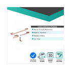 Kit Acessorios Banheiro 4 Peças Vergalhao - Rose