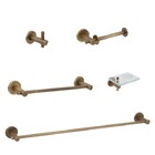 Kit Acessórios Banheiro 5 Peças Agata Ouro Velho Fani