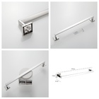 Kit Acessórios Banheiro Aço Inox 3 Peças - Polido