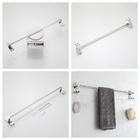 Kit Acessórios Banheiro Aço Inox - 3 Peças Polido