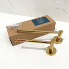 Kit Acessorios Banheiro Dourado Brilhoso Porta Papel Higiênic