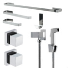 Kit Acessórios Banheiro Ducha Higienica Acabamentos Registro
